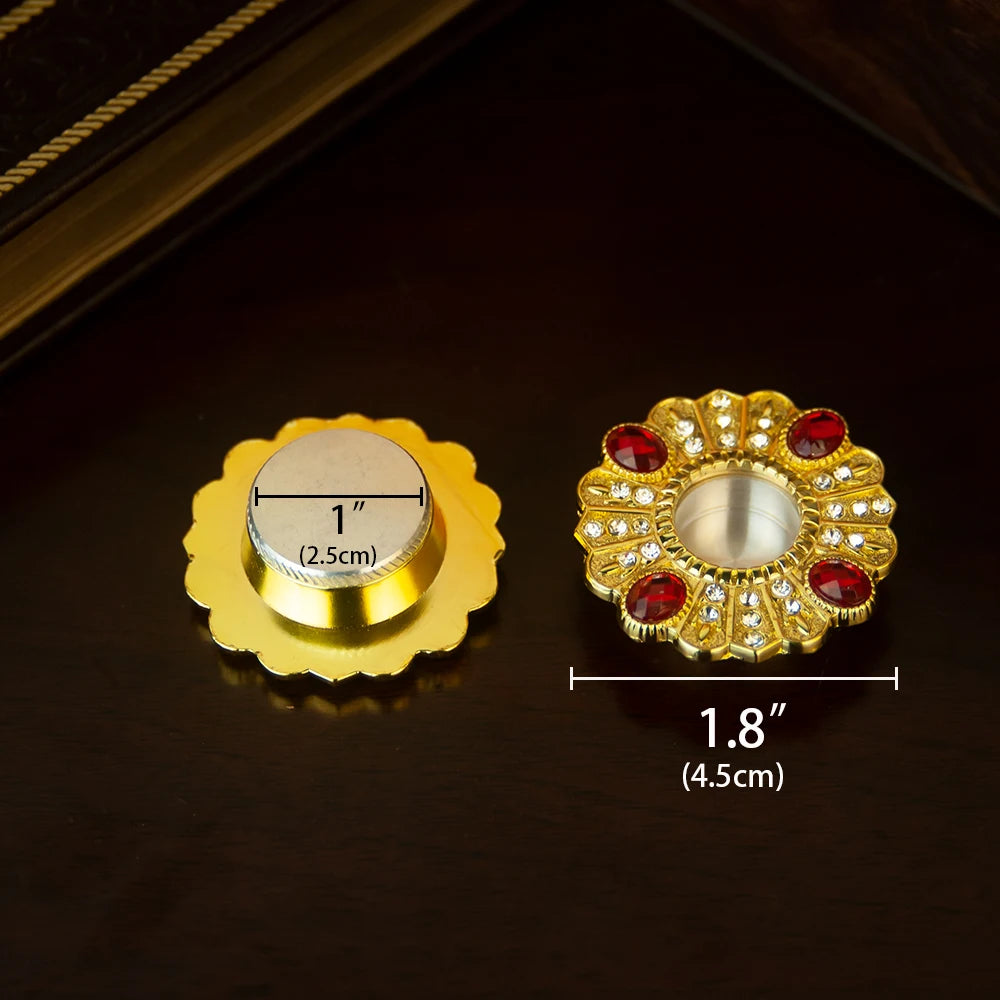 Orthodox Religion Item Holy Monstrance Church Exquisite protection ashes Box Metal Reliquary Jesus Prayer Religion Gift 1.8In