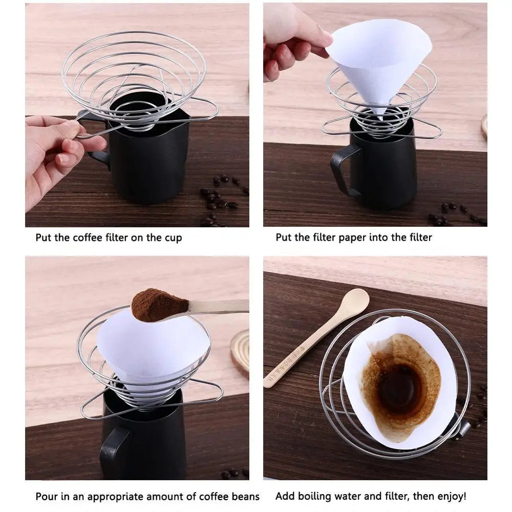 Tools Camping Coffee Ground Filter Accessories Coffee Filter Cup Coffee Filter Holder Coffee Drip Rack Funnel Filter Cup