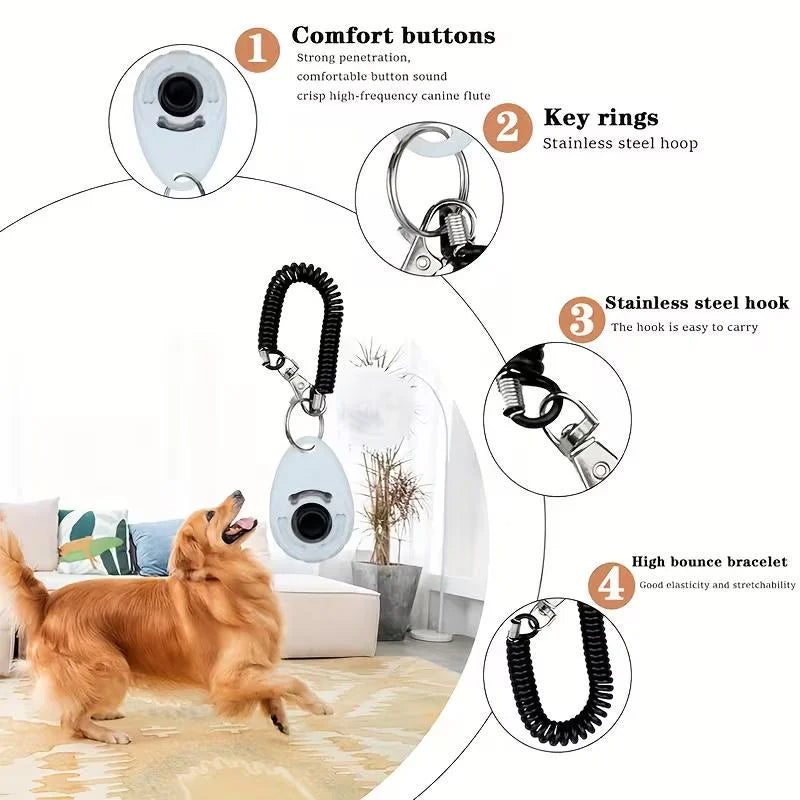 Pet Training Clickers, Dog Training Clickers, Dog Training Devices, Pet Supplies, Dog Behavior Correction, Potty Training, Sit-S
