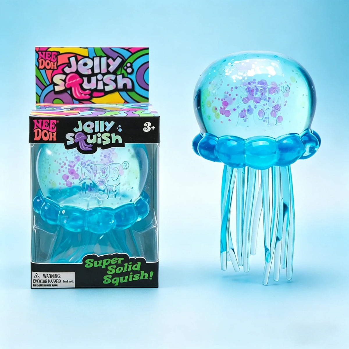 NeeDoh Jellyfish Squishy-Super Soft Stress Relief Toy