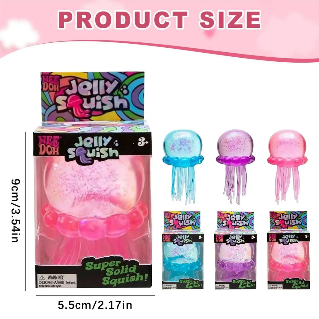 NeeDoh Jellyfish Squishy-Super Soft Stress Relief Toy