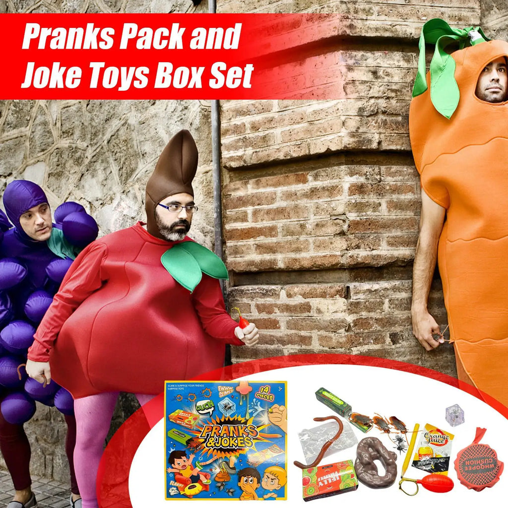 Joke Toy Kit April Fools Kids Prank Gadgets Box Realistic Cool Funny Stuff Parties Favors Festival Fun Surprises for Daily Life