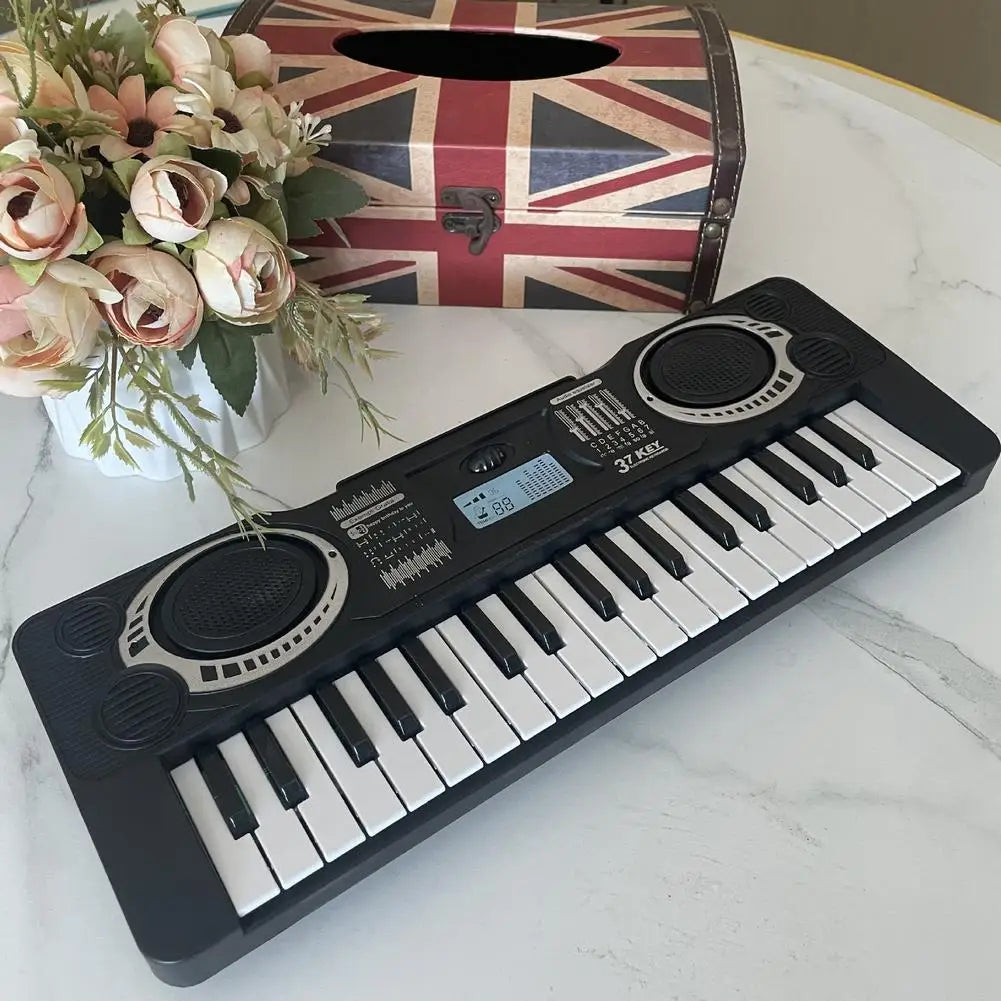 37 Keys Kids Electronic Keyboard Portable Musical Instrument Toy Multi Rhythms Electronic Piano For Toddler Beginners