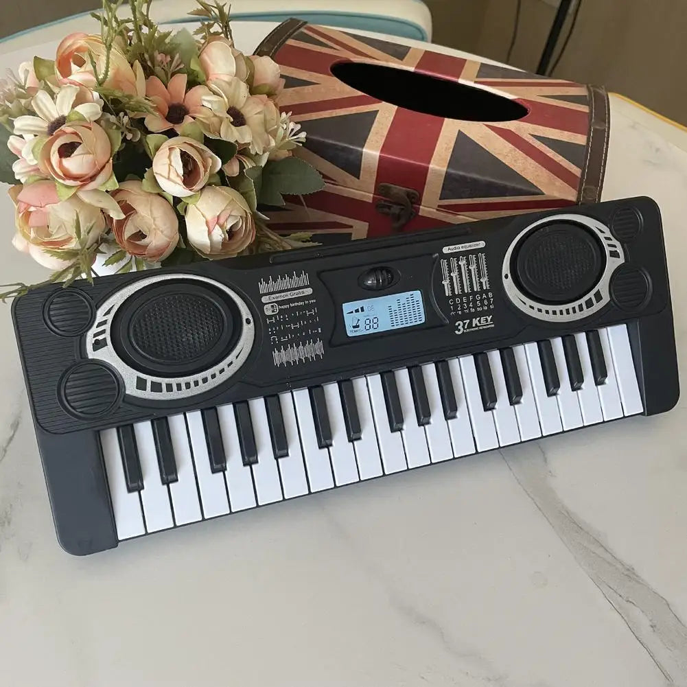 37 Keys Kids Electronic Keyboard Portable Musical Instrument Toy Multi Rhythms Electronic Piano For Toddler Beginners