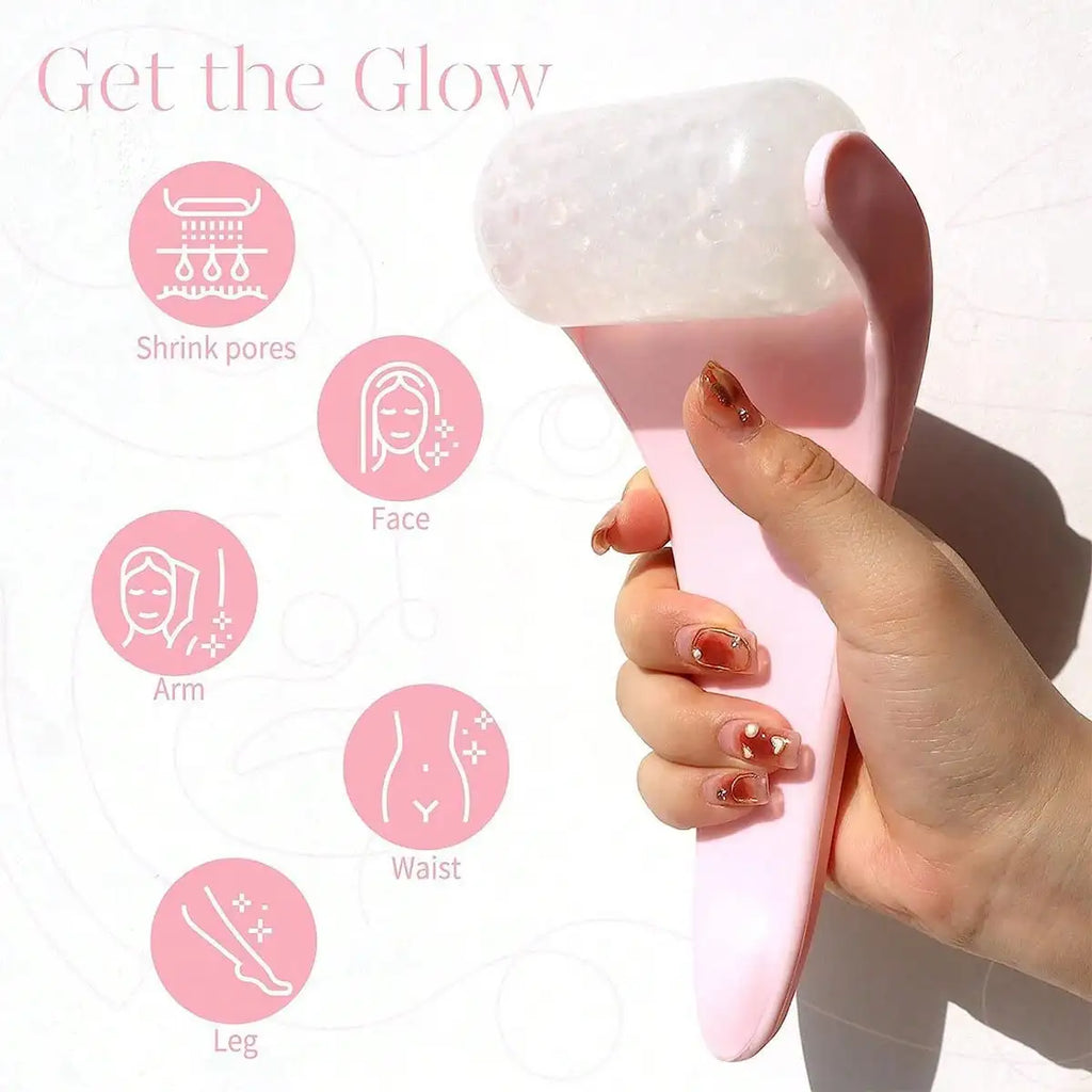 1 Ice Roller Massage Device - Facial Ice Head Roller - Beauty Ice Pack Beauty Tool
