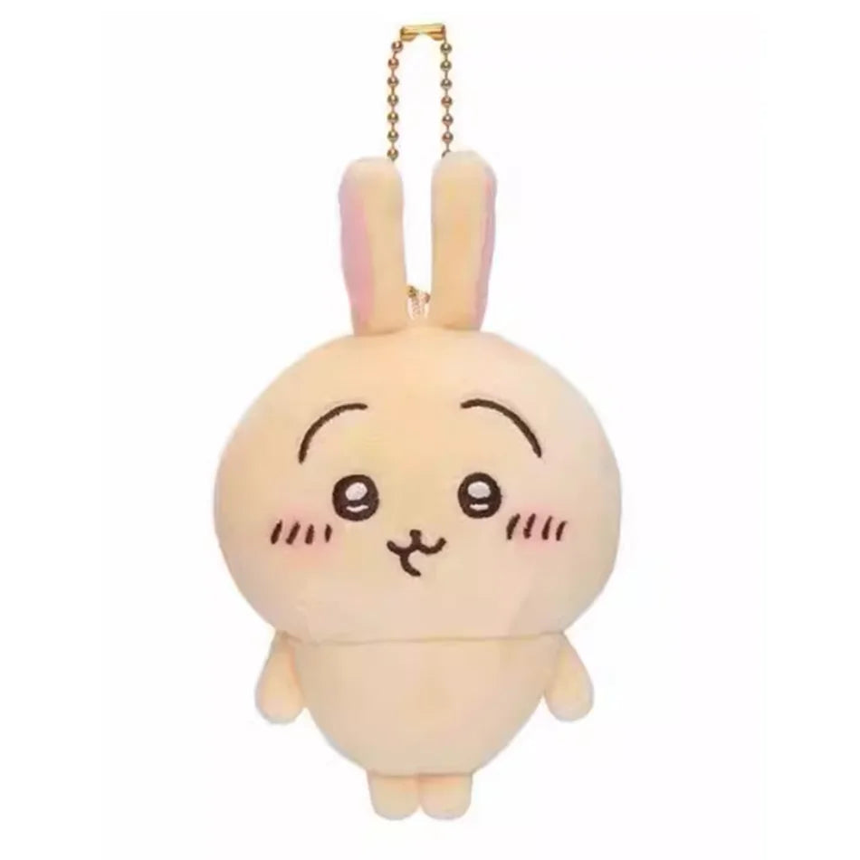 Chiikawa Anime 10cm Plush Doll Kawaii Usachi Keychain Hachiware Stuffed Pendent Cute Backpack Ornament Toy Gift