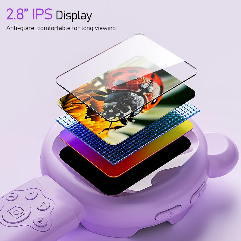 Kids Portable Handheld Magnifying Digital Microscope for Children Educational Science Toys Christmas Birthday Gifts