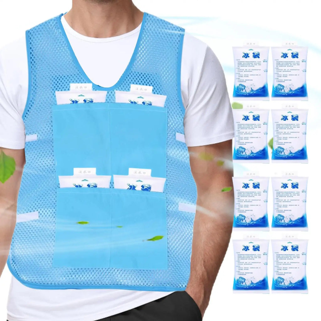 Cool Vest Outdoor Cool Jacket for Hot Weather Cold Wrap Gadgets Cooler Clothes Wearable Designed for Travel Day Work Summer
