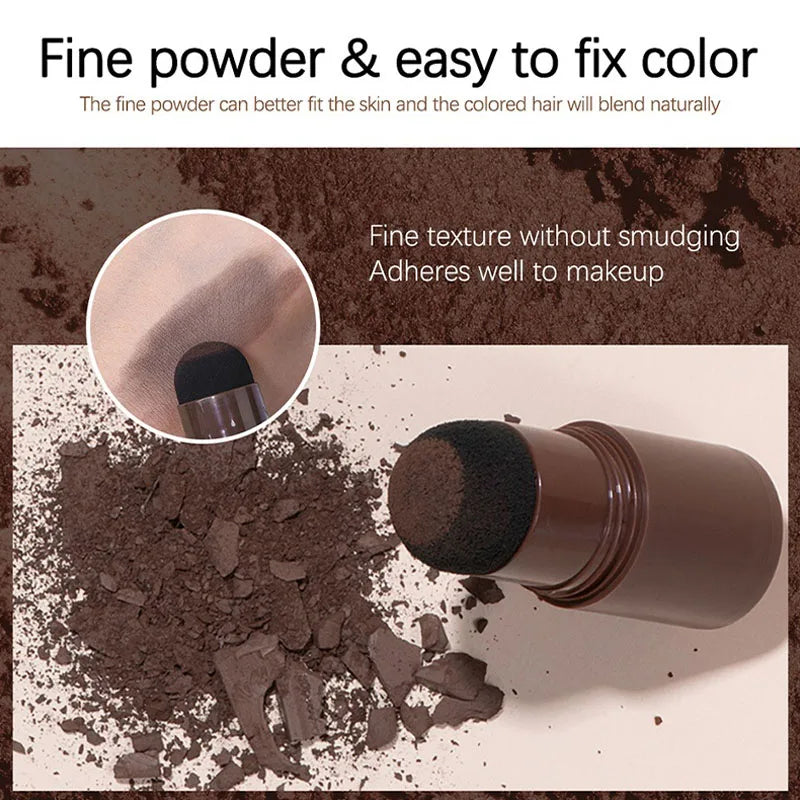 Black Brown Hairline Powder Waterproof Hair Dye Contour Stick Instantly Conceals Hair Root Forehead Clavicle Face Shadow Makeup