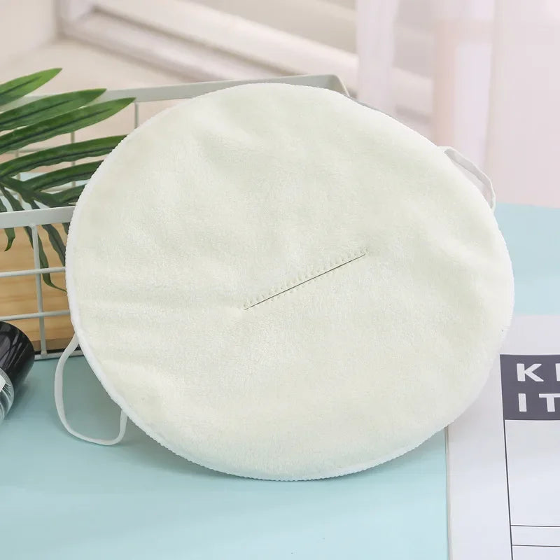 Face -Shaped Towel Facial Towel White Moisturizing and Hydrating Beauty Salon and Cold Hot Compress Mask Thickened Face Towel