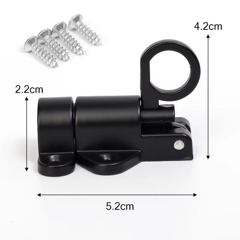 4Pcs Aluminum Alloy Self-Closing Latches Window Gate Security Pull Ring Spring Bounce Door Bolt Anti-Theft Automatic Latch Lock
