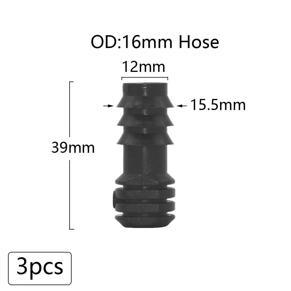 Plastic Hose Barb Connectors 16/20/25Mm Pe Tube Tee Elbow Cross End Plug Reducing Coupler Drip Irrigation Fitting 1/2 3/4 1"
