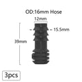 Plastic Hose Barb Connectors 16/20/25Mm Pe Tube Tee Elbow Cross End Plug Reducing Coupler Drip Irrigation Fitting 1/2 3/4 1"