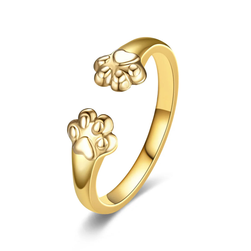 New Hot Selling Fashion Stainless Steel Cat Claw Ring with Adjustable Opening for Women Jewelry Gifts