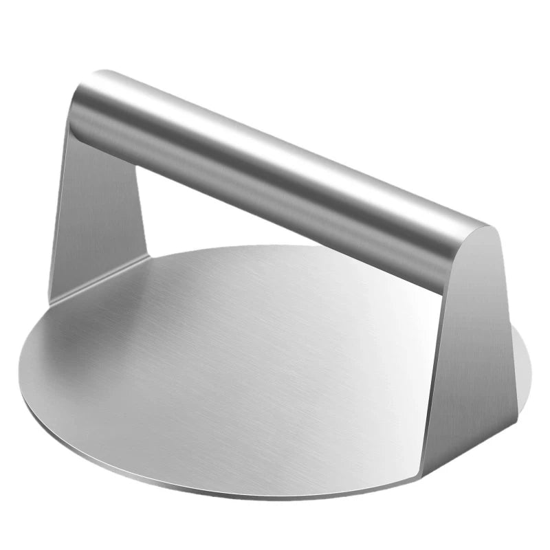 Stainless Steel Smash Burger Press with Handle Circular Meat Press Mold Hamburger Pressing Tool Kitchen Accessories Household