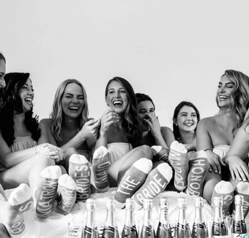 The Paisley Box Wedding Party Socks/Bride Socks, Bridesmaid Socks, Groom Socks, Groomsman Socks, Flower Girl Socks