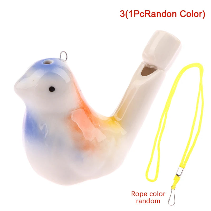 Coloured Drawing Water Bird Whistle Funny Musical Instrument Kids Bathtime Toys Girls Boys Early Learning Educational Toy