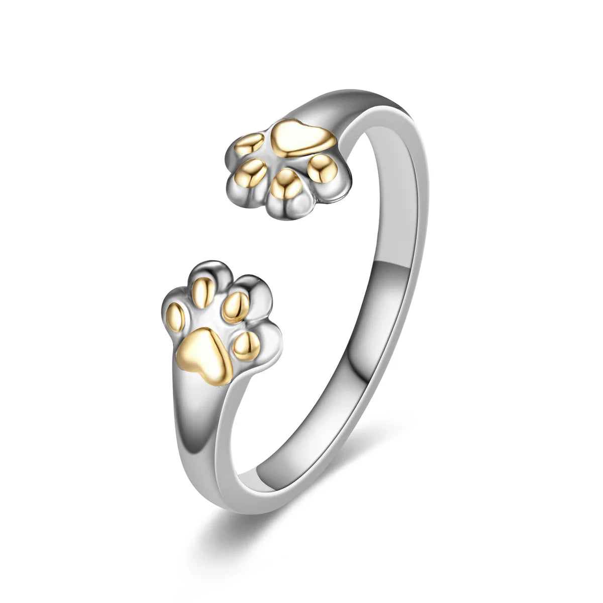 New Hot Selling Fashion Stainless Steel Cat Claw Ring with Adjustable Opening for Women Jewelry Gifts