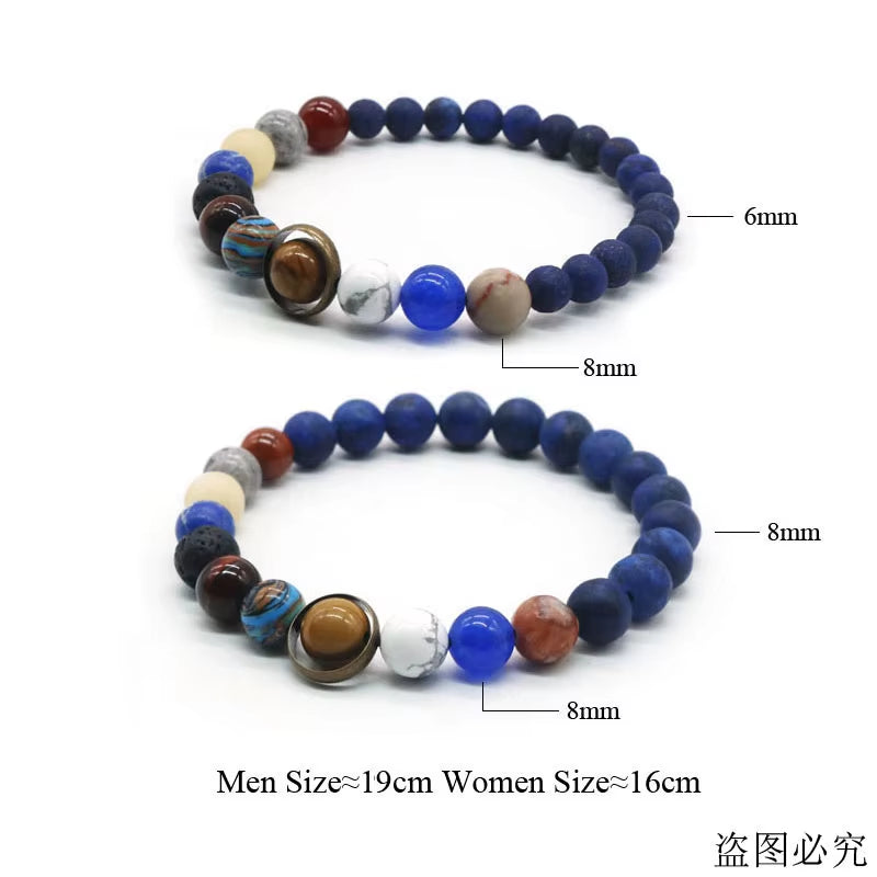 Solar System Bracelets Women Male Bracelets for Man Eight Planets Bracelets Man Best Friends Gift for Him Gift Male Bracelets