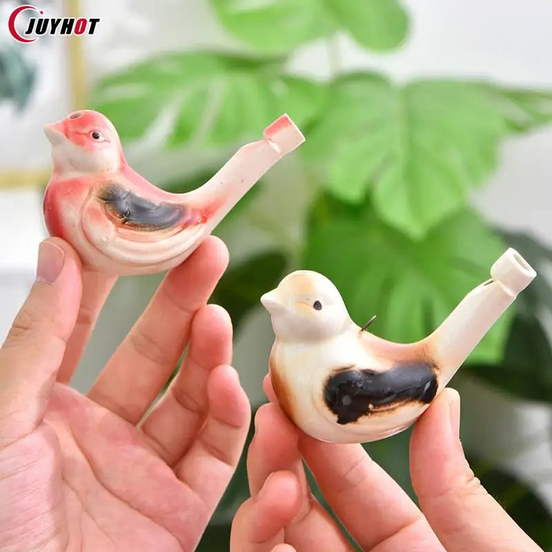 Coloured Drawing Water Bird Whistle Funny Musical Instrument Kids Bathtime Toys Girls Boys Early Learning Educational Toy