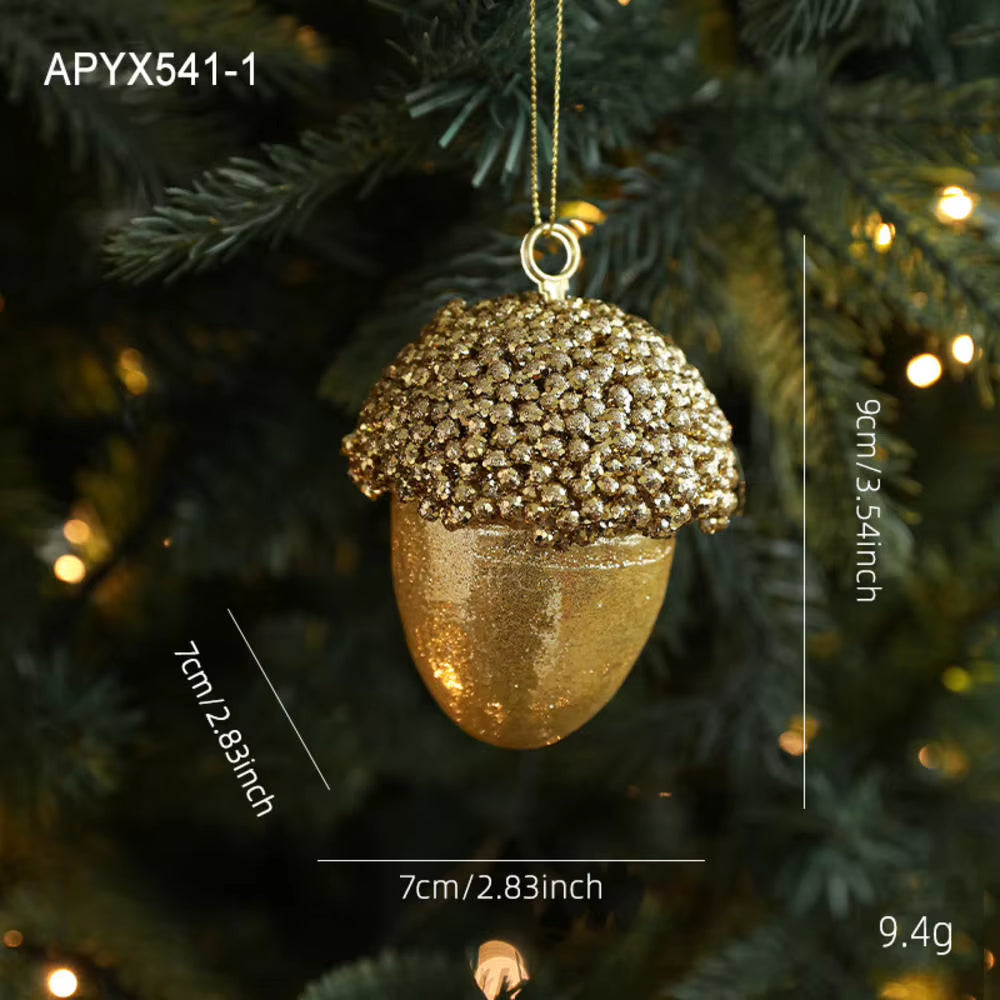 Christmas Tree Ornaments Pink Foam Ball Bow Tree Top Star Xmas Tree Hangings Pendant Party Decorations Supplies 2025 New Year