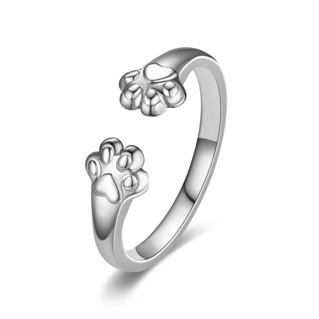 New Hot Selling Fashion Stainless Steel Cat Claw Ring with Adjustable Opening for Women Jewelry Gifts