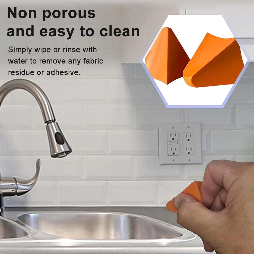 2Pcs Silicone Caulking Tools Floor Seamer Joint Sealant Applicator Home Decoration Tiles Seam Tools for Tile Cement Workers