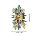 Christmas Wreath Pendants Without/With Light Atmosphere Decorative Stair Garland Home Door Window Ornaments Party Supplies Gift