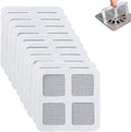 2025 New Disposable Shower Drain Hair Catcher, Shower Drain Cover Mesh Stickers Floor Drain Sewer Hair Filter Screen Blocking Strainer for Bathroom Laundry Bathtub Kitchen (10PCS)