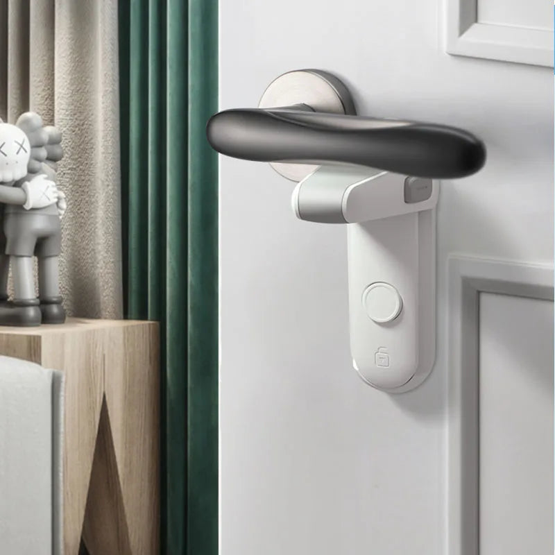Door Handle Lock Pet Door Lock Anti-Theft Door Lock Anti-Child Door Opener No Punch Door Handle Anti-Opening Device