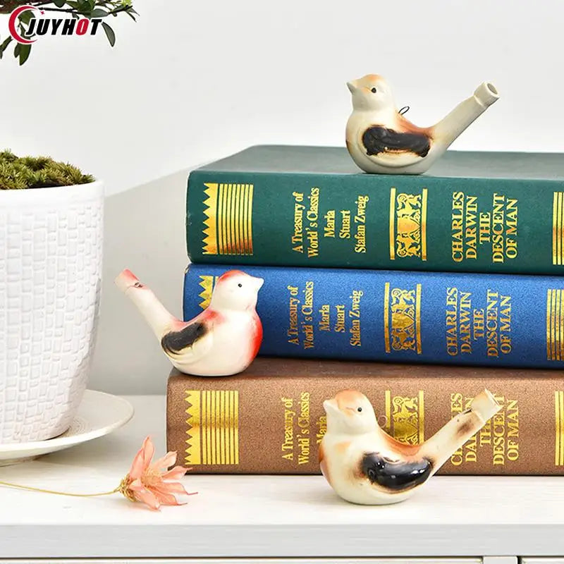 Coloured Drawing Water Bird Whistle Funny Musical Instrument Kids Bathtime Toys Girls Boys Early Learning Educational Toy