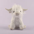 25Cm Simulated Scottish Highland Cow Plush Toy Blue Variant Cute Fairy Calf Baby Animal Child Birthday Christmas Gift