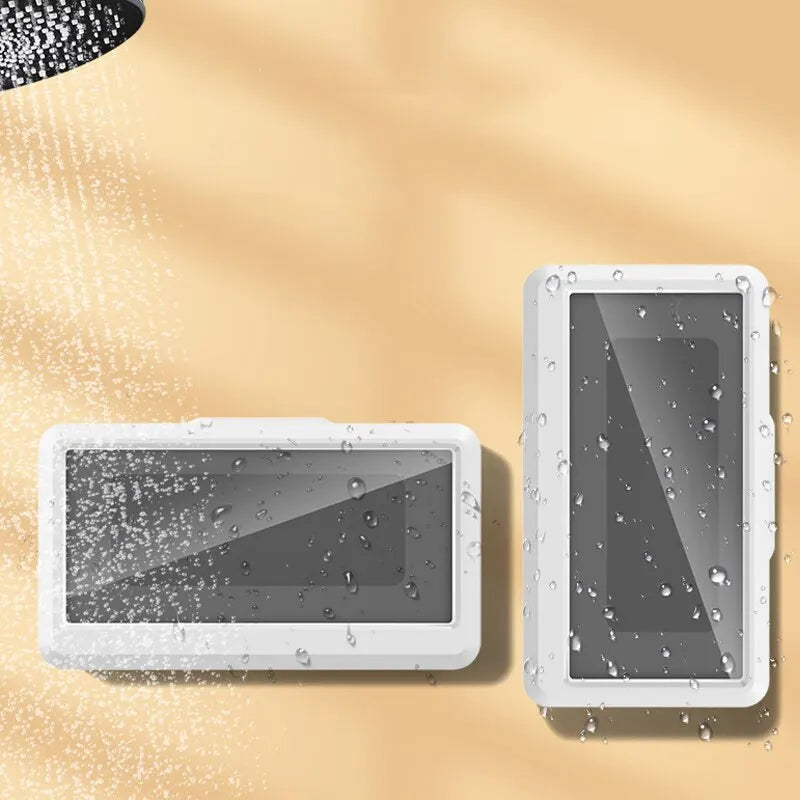 Fixed  Waterproof and Anti-Fog Mobile Phone Case for Bathhouses Draining Phone Holder Waterproof Touched Shower Phone