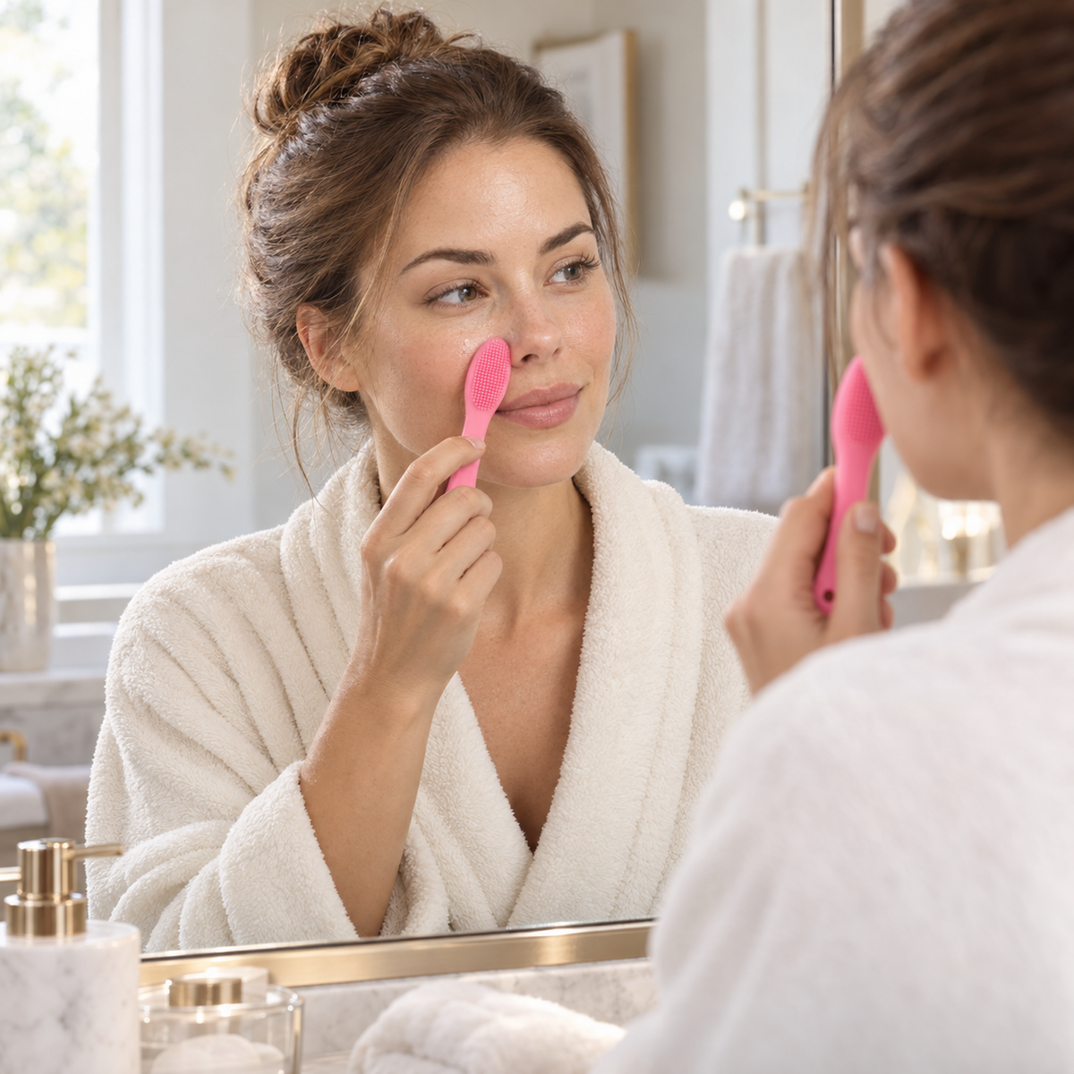 Nose cleansing brush
