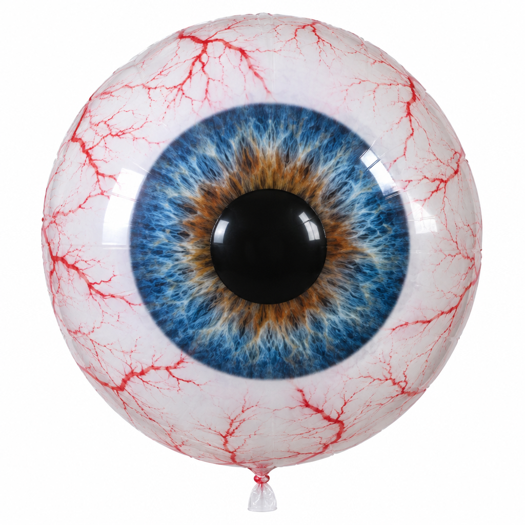 Giant Bloodshot Eyeball Balloon – 15" Inflatable