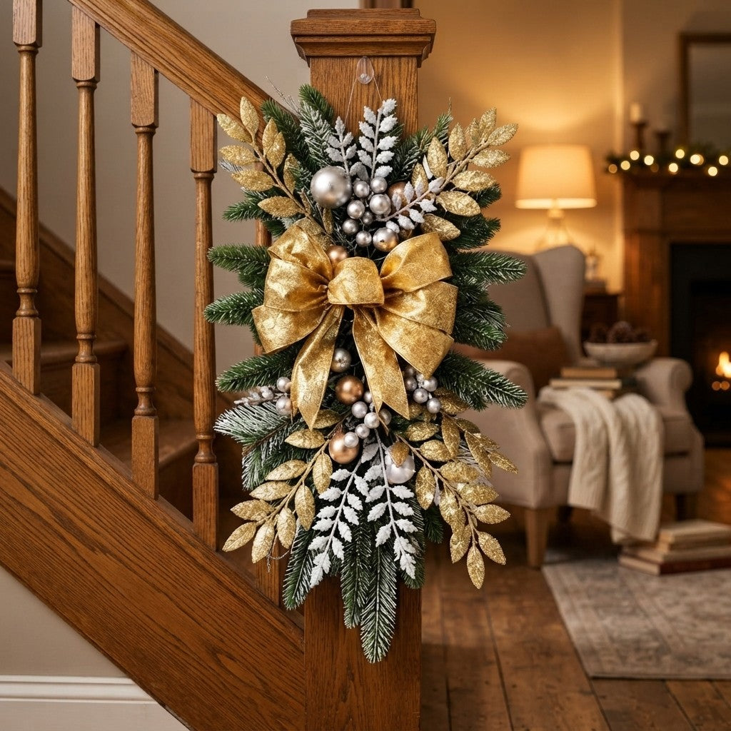 Christmas wreath ornament