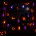 Spooky Window Silhouette LED Fairy Lights